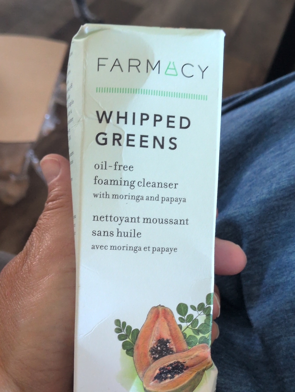 Farmacy Whipped Greens Foaming Cleanser — Light Green & White Packaging